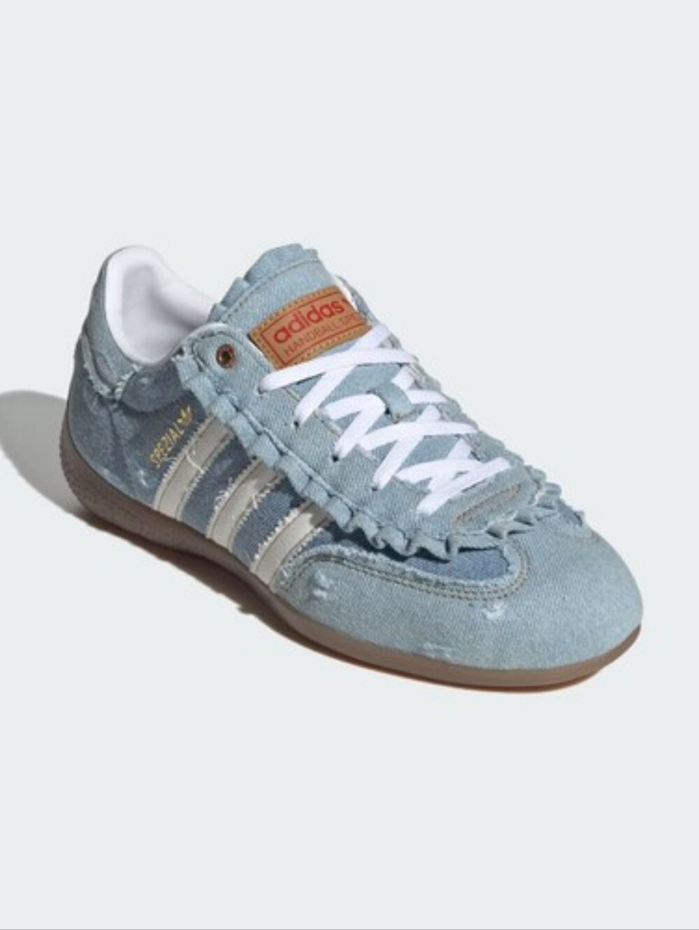 Atmos Pink x adidas Women's Handball Spezial 'Denim' sneakers (style code KJ5755 - Picture 7 of 7